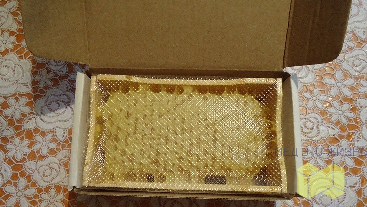 сотовый мед в вакуумной упаковке